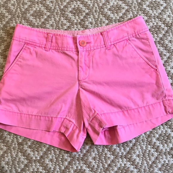 Lilly Pulitzer Pants - Lilly Pulitzer Cotton Solid Pink Callahan Shorts